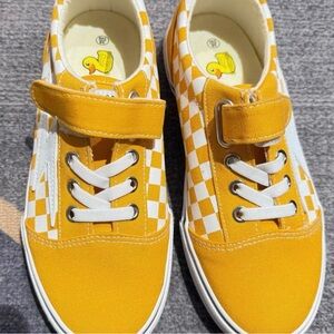 Nation LTD Yellow and White Checkered Flats